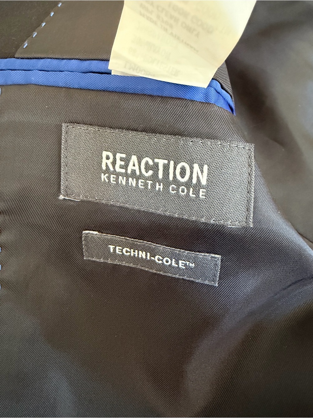 Kenneth Cole Black Blazer Suit Jacket 38R - Picture 3 of 5